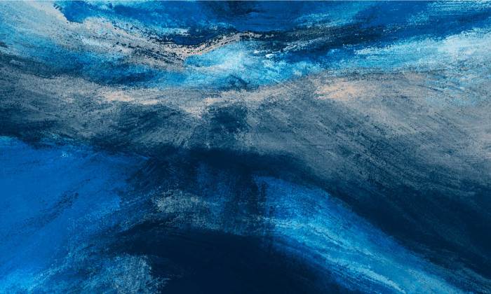 Linda Cornelius UNIVERSES blue - Digital painting, detail